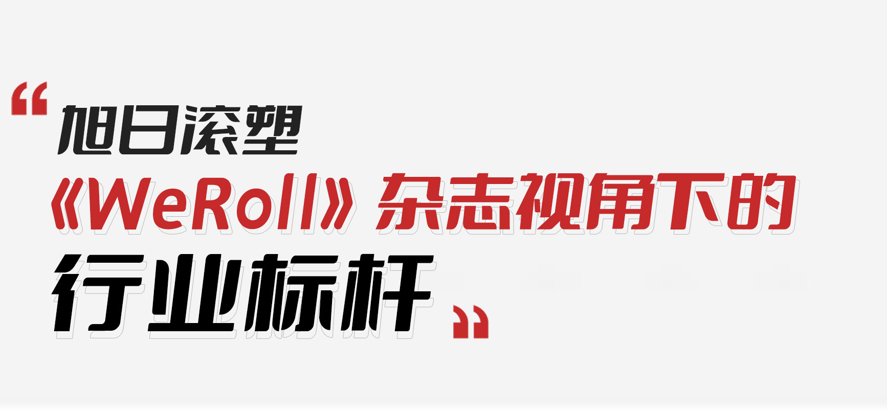 行业动态 | 以卓越实力引领滚塑行业新发展——《WeRoll》杂志视角下的行业标杆